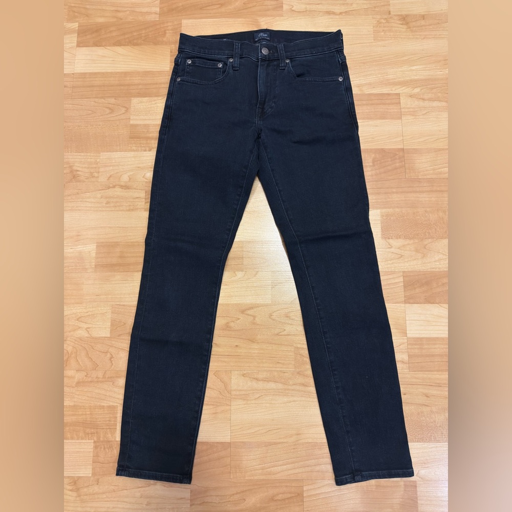 J Crew Mens 250 Skinny Fit Stretch Denim Jean - Size 29x30 (Deep Lake Wash) $128